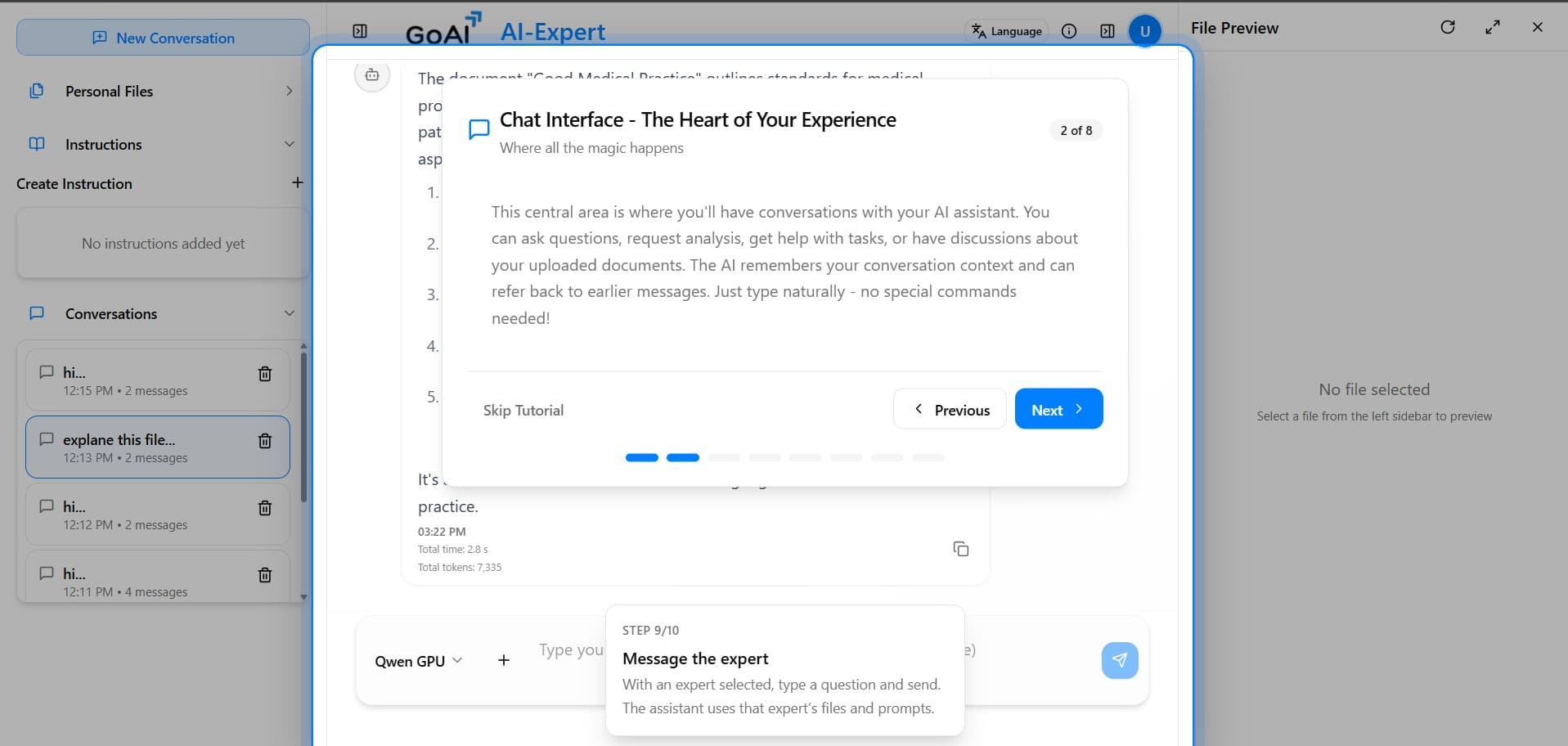 AI Expert screen 5